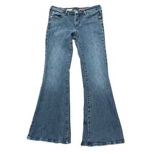 PILCRO‎ Flare Jeans Women's 30 Blue Denim Hippie Bell Bottoms Stretch Festival